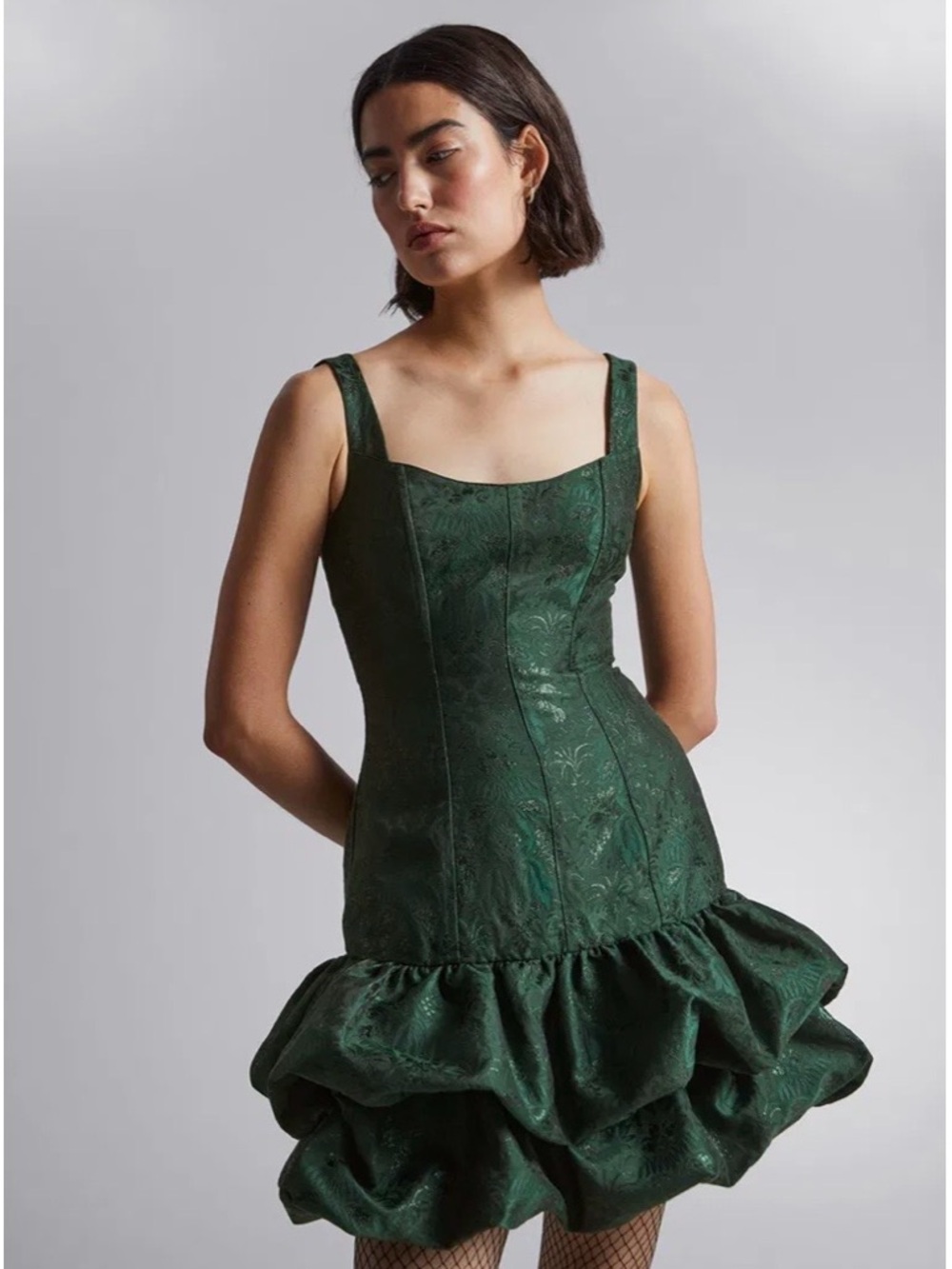 & Other Stories  sleeveless bubble  mini dress
